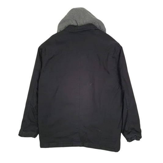 Mens Black Wrangler Chore Bomber Hoodie Windbreaker  Coat
