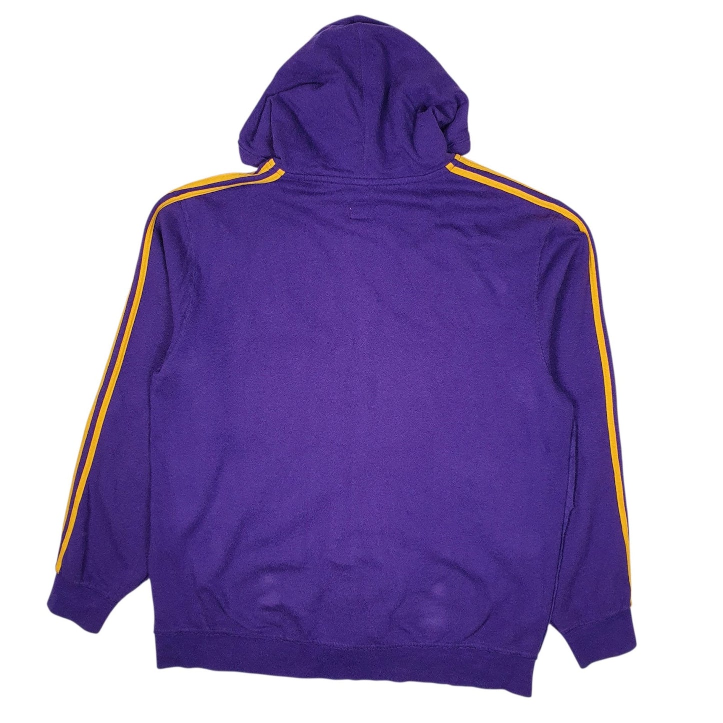 Mens Purple Adidas LA Lakers NBA Hoodie Full Zip Jumper