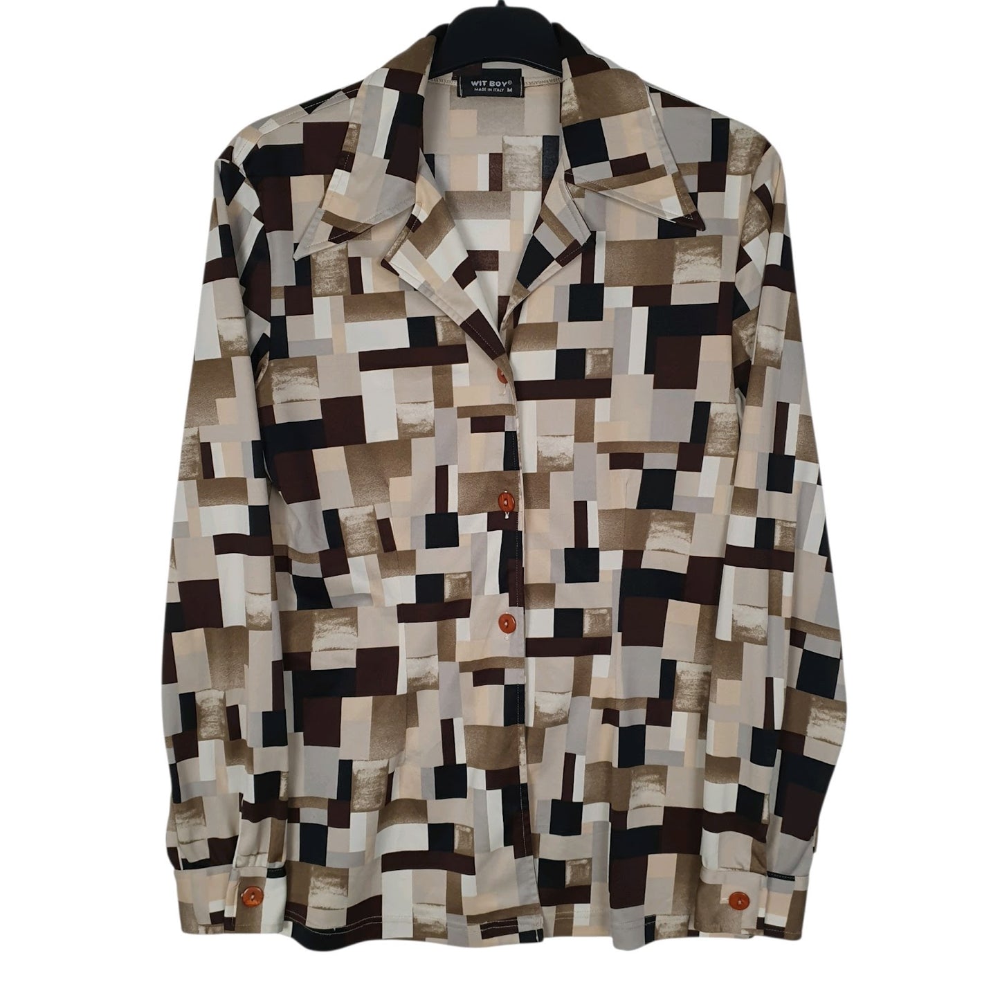 Womens Brown Wit Boy  Long Sleeve Shirt