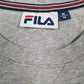Mens Grey Fila Spellout Crewneck Jumper