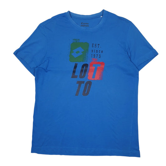 Mens Blue Lotto  Short Sleeve T Shirt