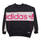 Womens Black Adidas  Crewneck Jumper