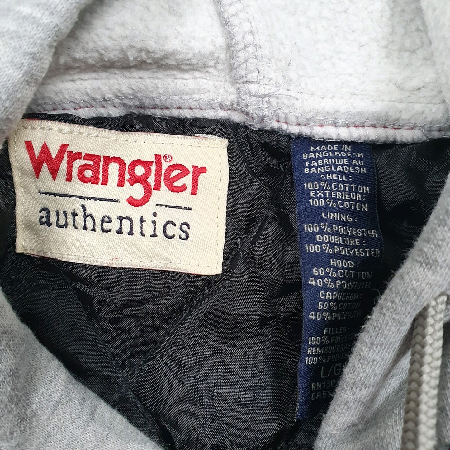 Mens Grey Wrangler Padded  Coat