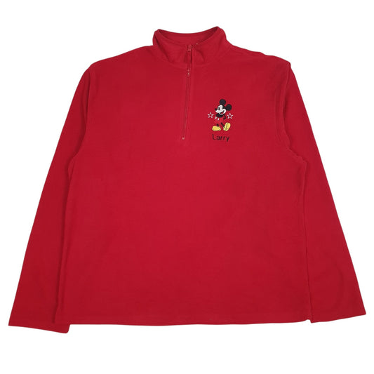 Mens Red Disney  Hoodie Jumper