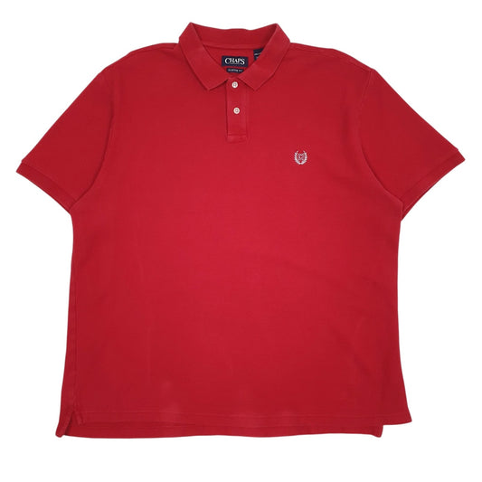 Mens Red Chaps  Short Sleeve Polo Shirt