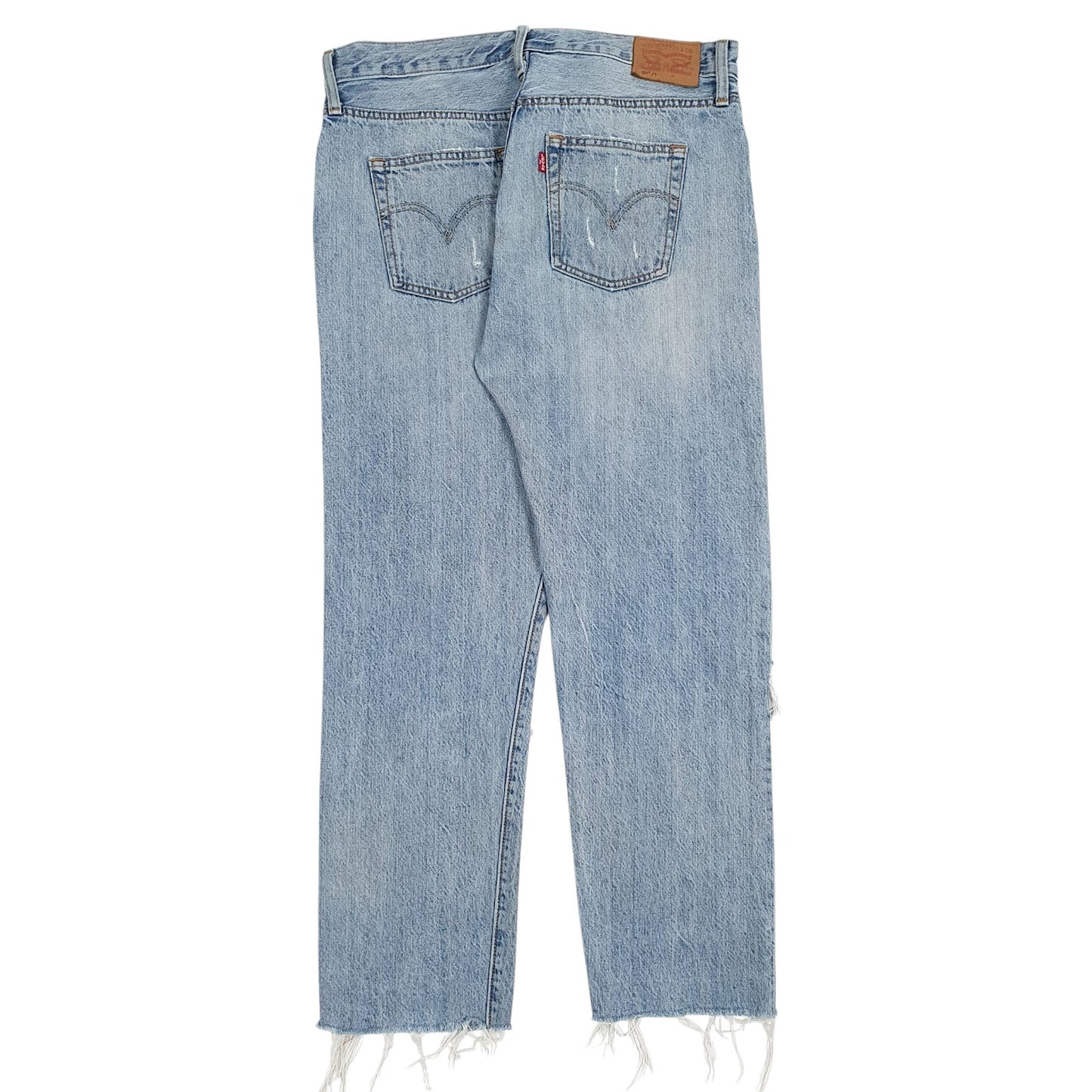 Mens Blue Levis Distressed  Jeans