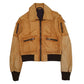 Womens Tan J.J.Scott Bomber Flight  Coat