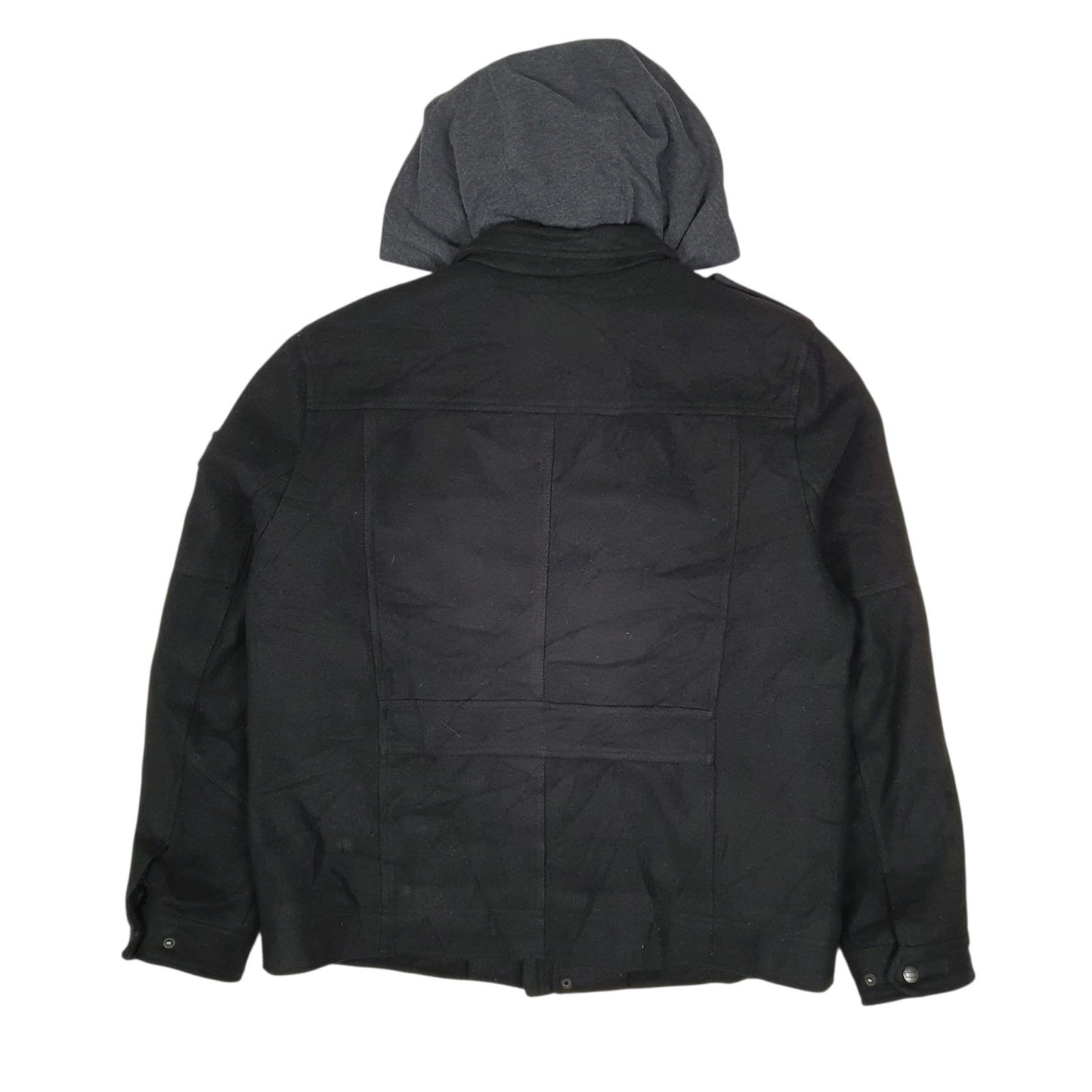 Mens Black Levis Military Bomber  Coat