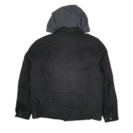 Mens Black Levis Military Bomber  Coat