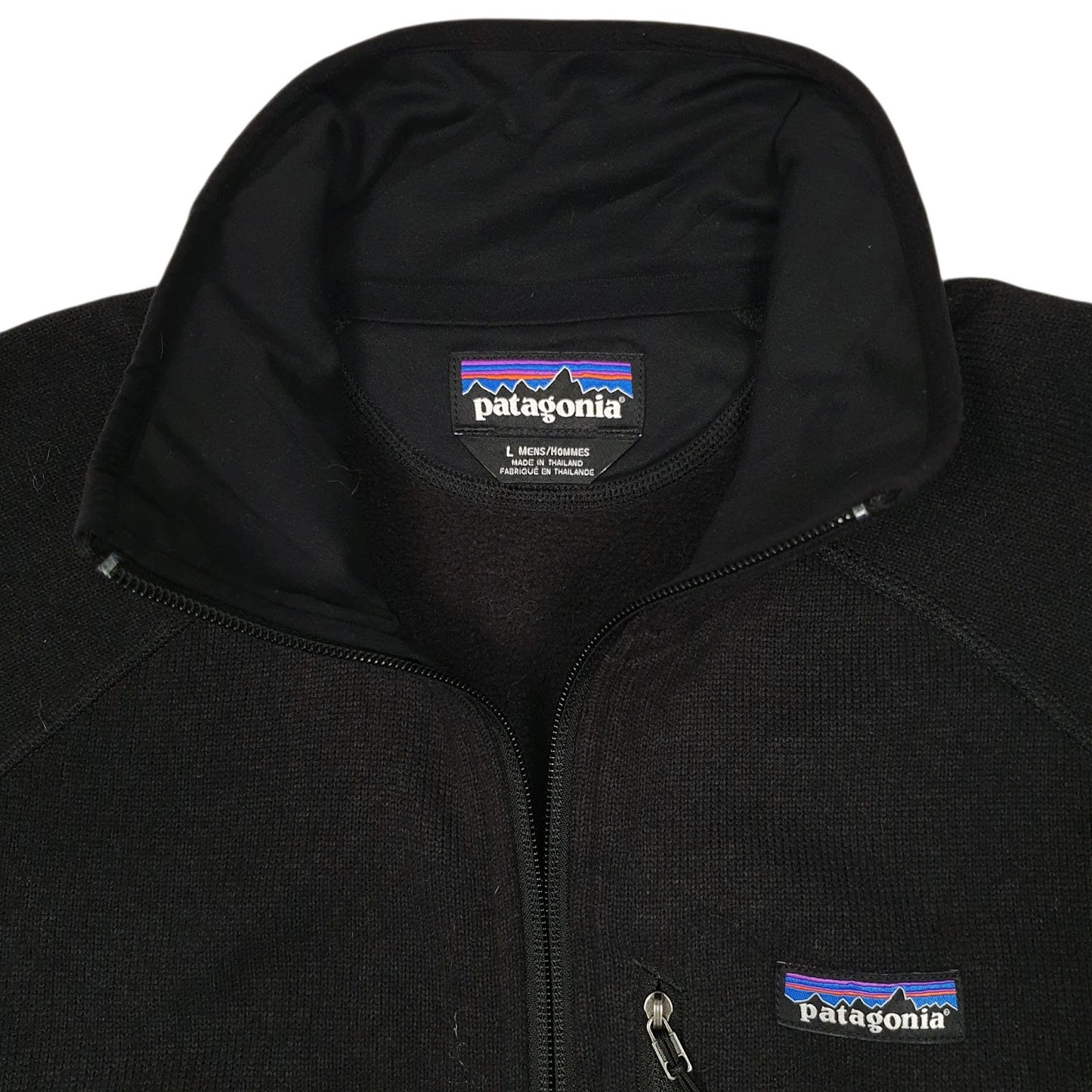 Mens Black Patagonia Better Sweater Performance Quarter Zip Jumper