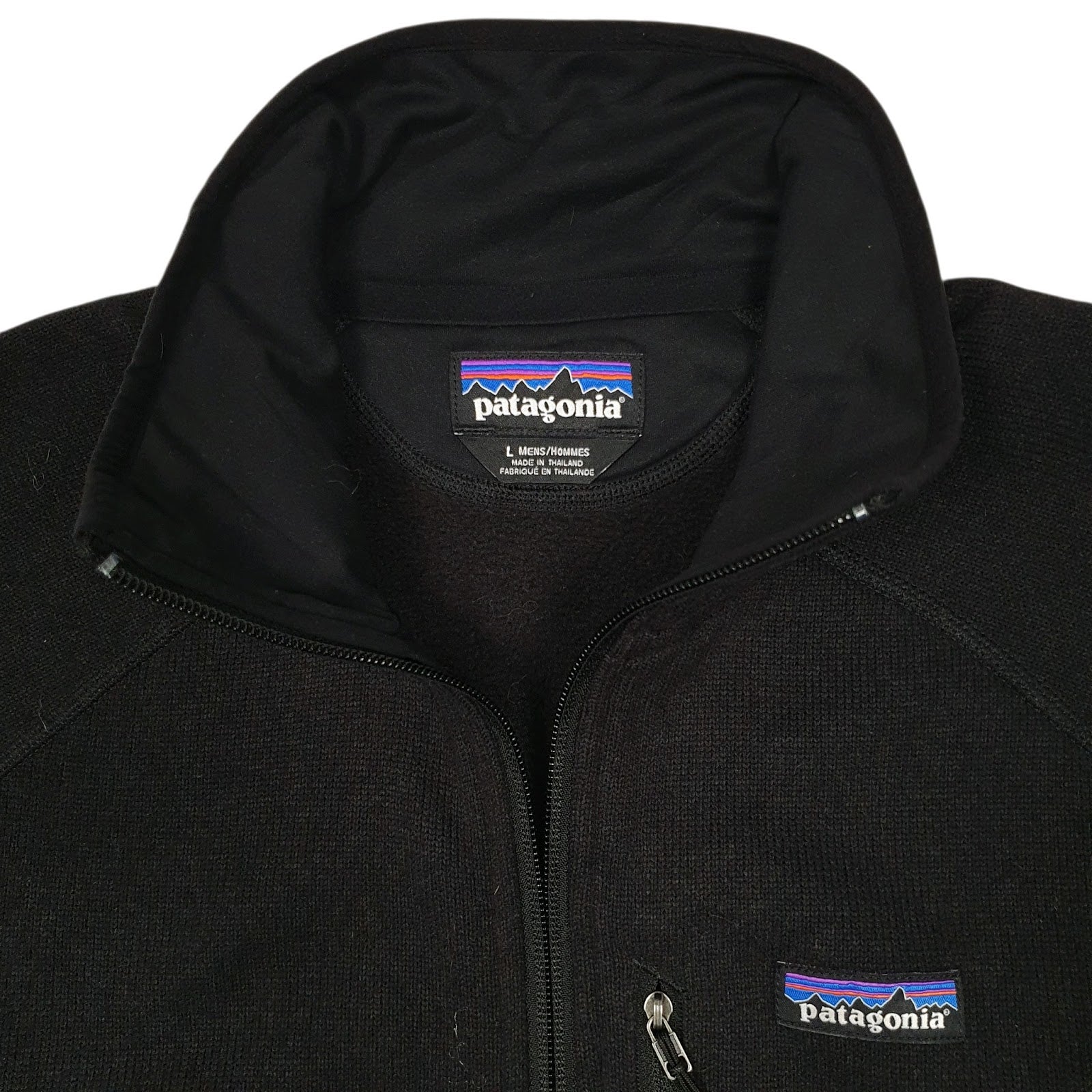 Mens Black Patagonia Better Sweater Performance Quarter Zip Jumper