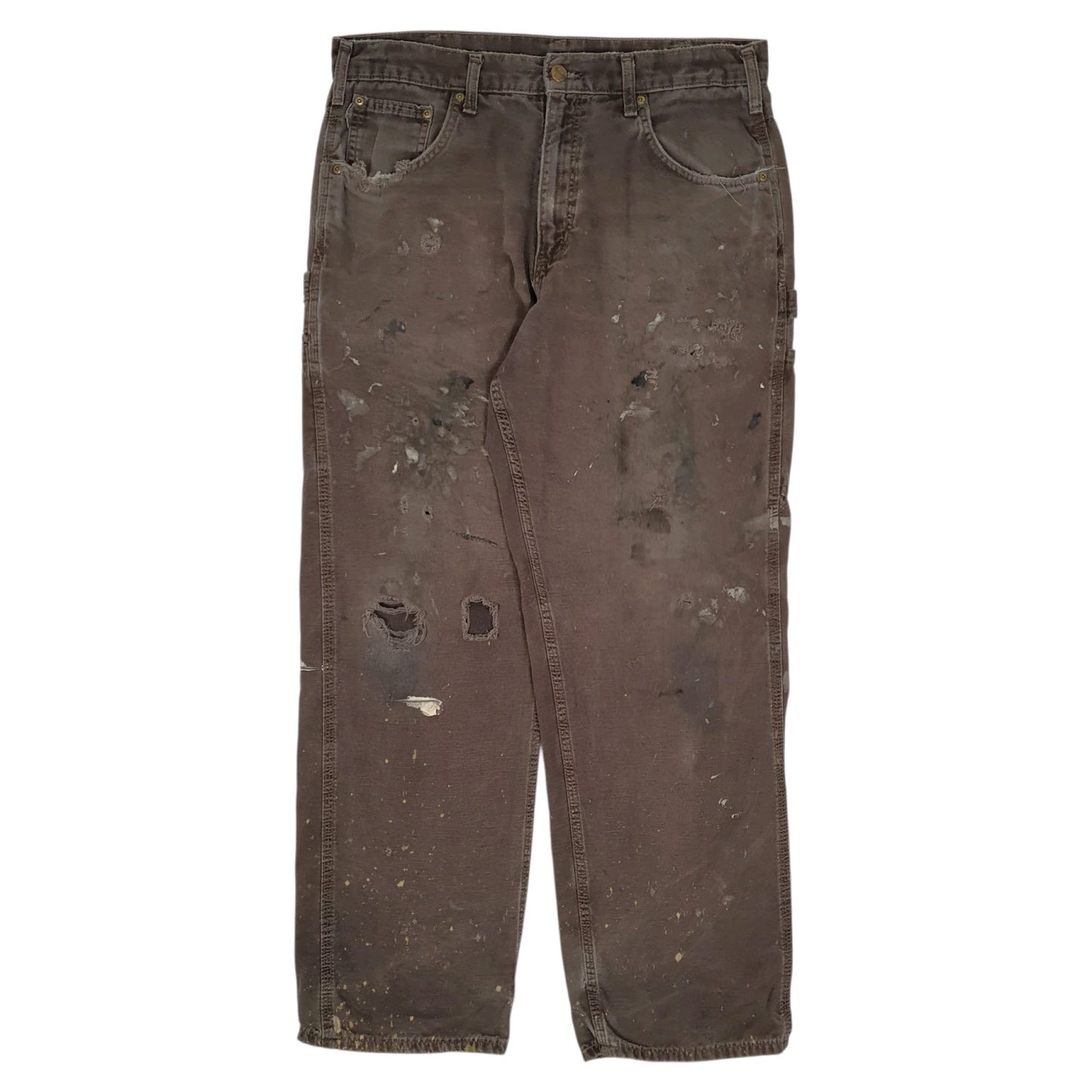 Mens Brown Carhartt B159 Carpenter Trousers
