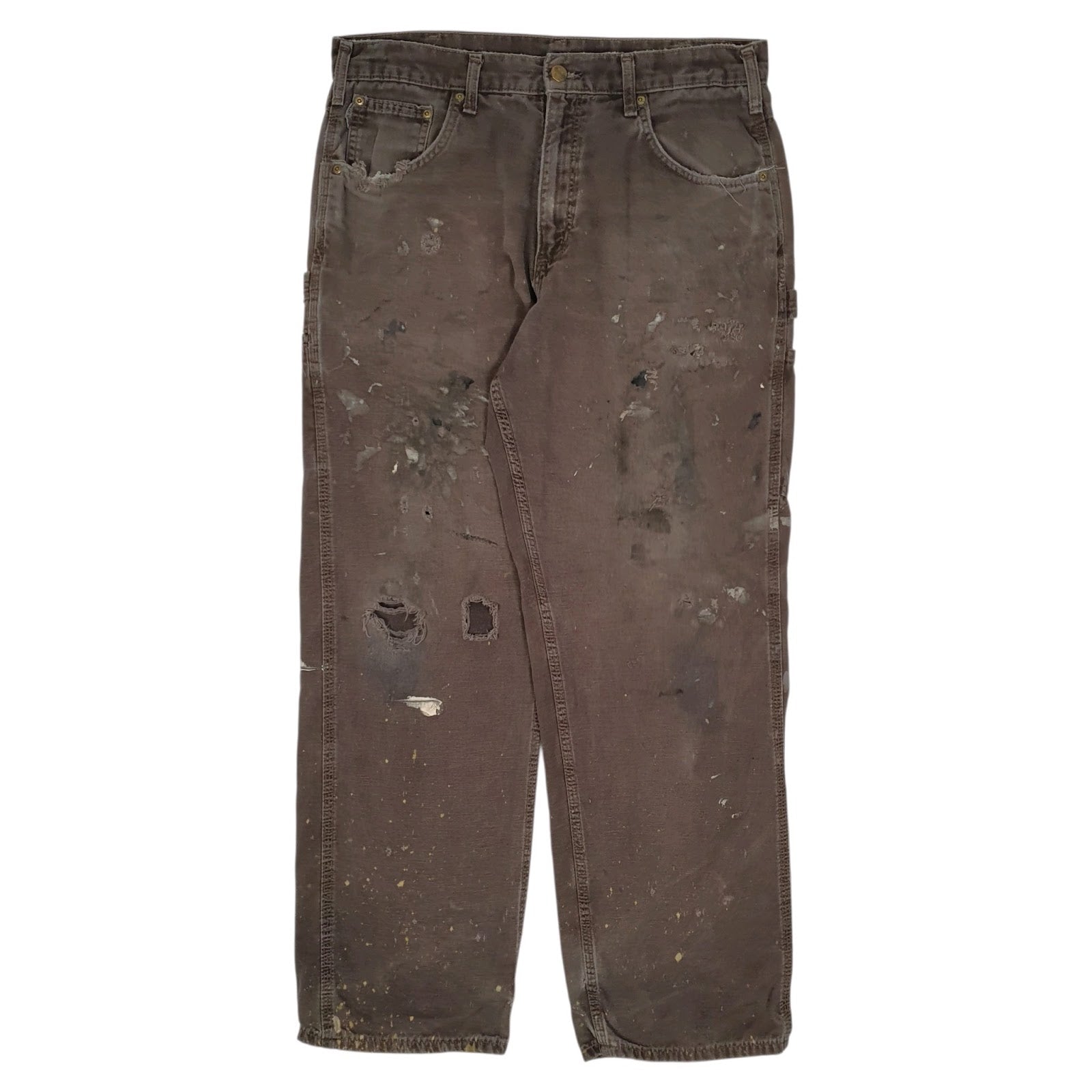 Mens Brown Carhartt B159 Carpenter Trousers