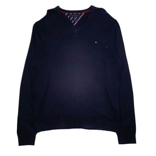 Mens Navy Tommy Hilfiger  Crewneck Jumper