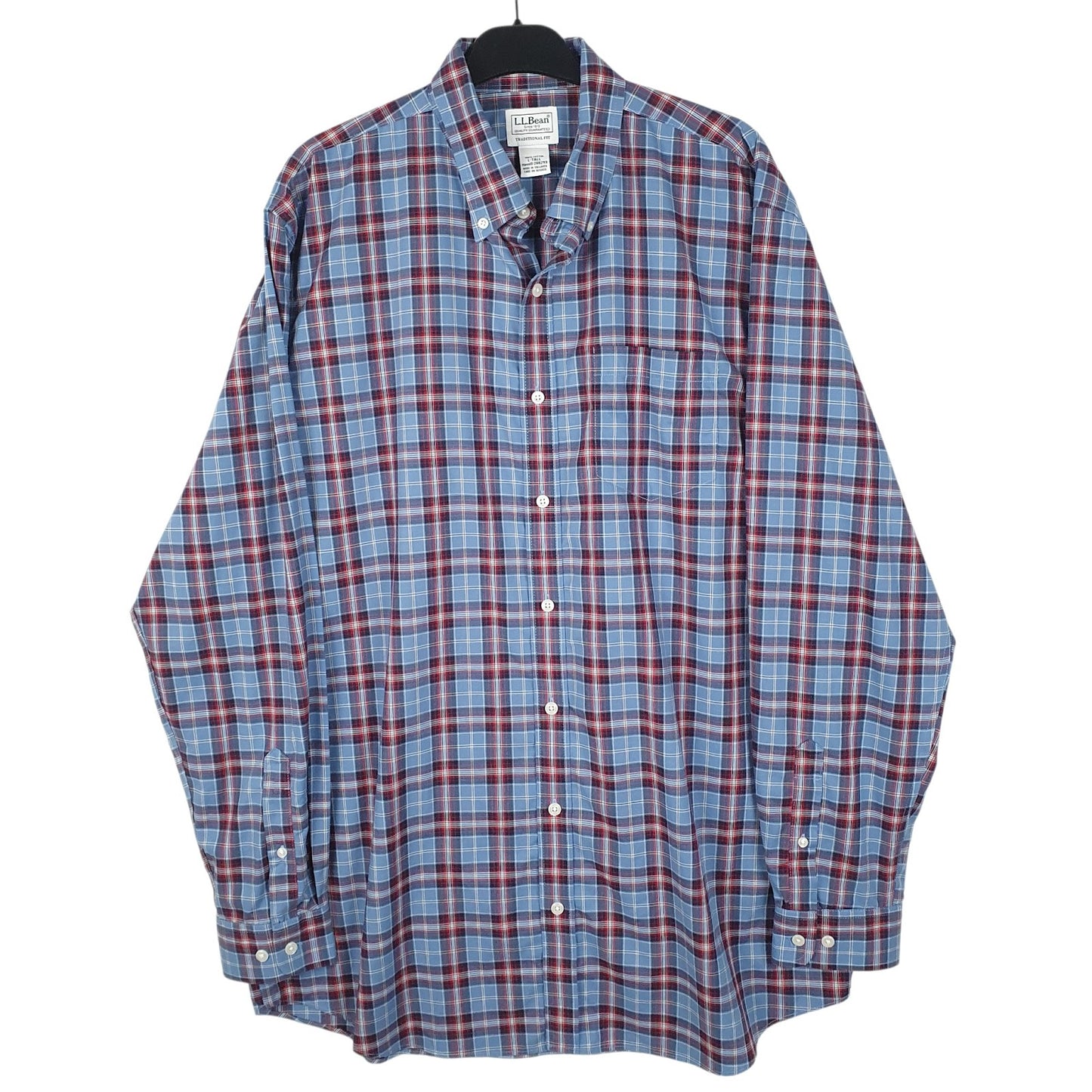Mens Blue L.L.Bean  Long Sleeve Shirt