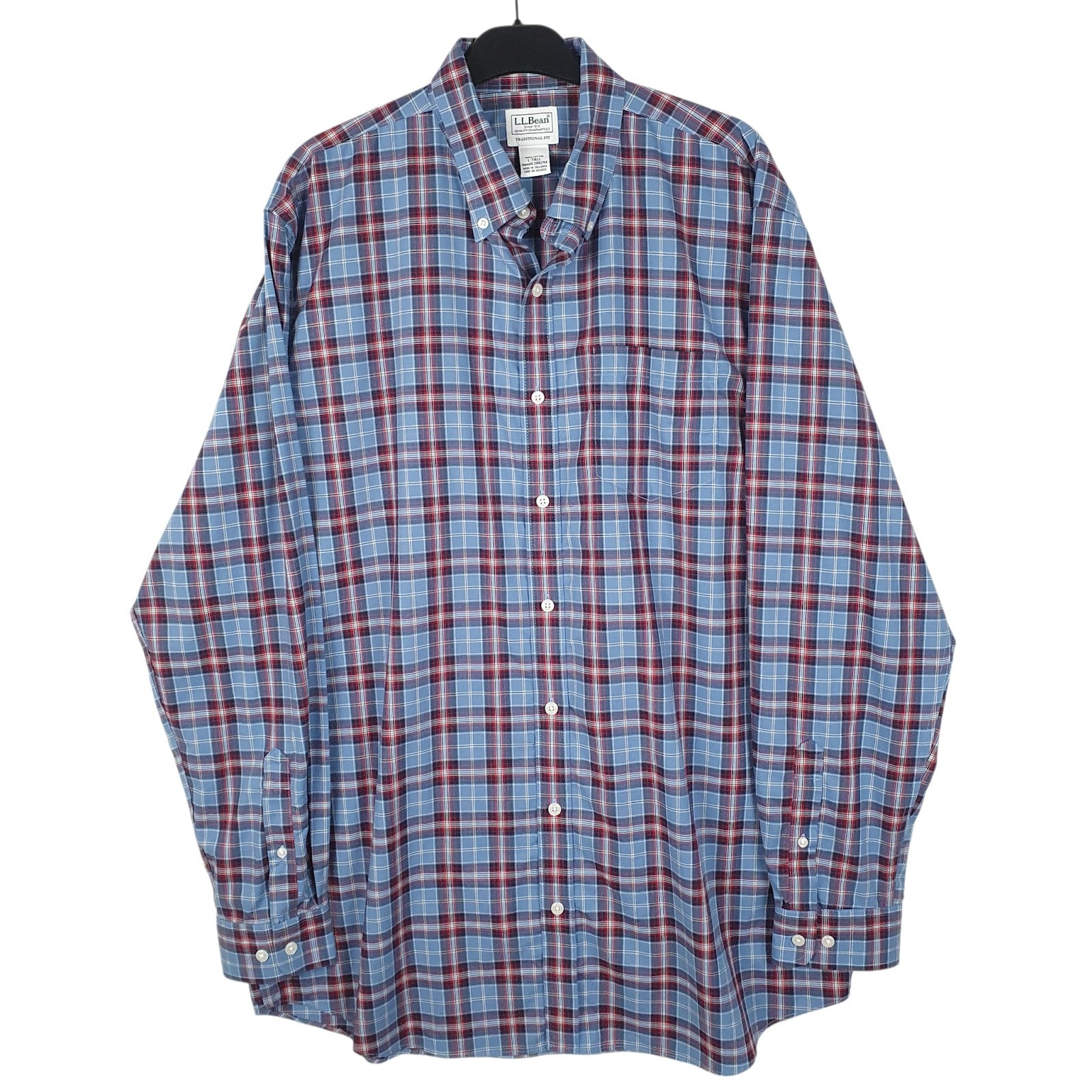 Mens Blue L.L.Bean  Long Sleeve Shirt