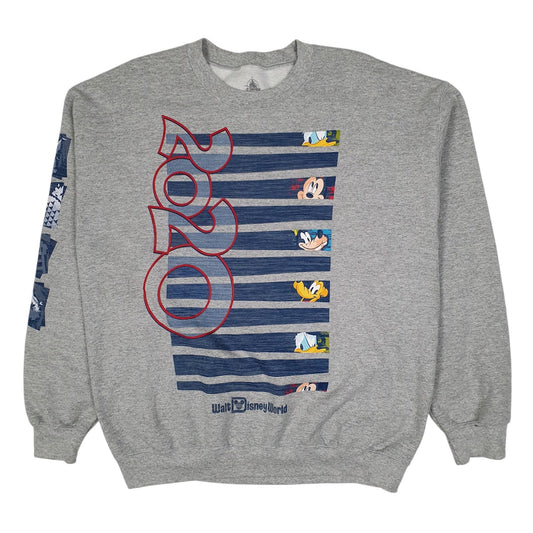 Mens Grey Disney Mickey Mouse Crewneck Jumper