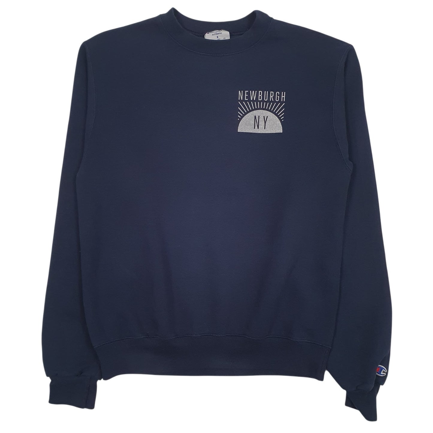Mens Navy Champion Hudson Taco Crewneck Jumper
