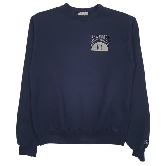 Mens Navy Champion Hudson Taco Crewneck Jumper