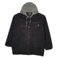 Mens Black Wrangler Windbreaker Hoodie Chore  Coat