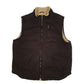 Mens Brown Lee Vest Bodywarmer Sherpa Lined  Coat