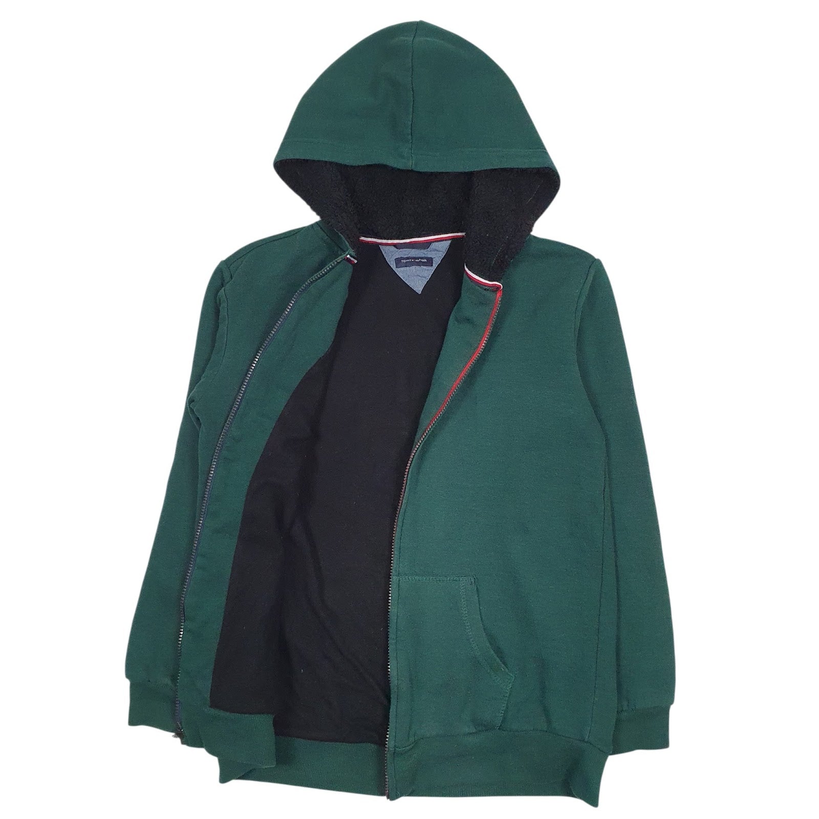 Mens Green Tommy Hilfiger  Full Zip Jumper