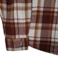 Mens Red Eddie Bauer Flannel  Shirt