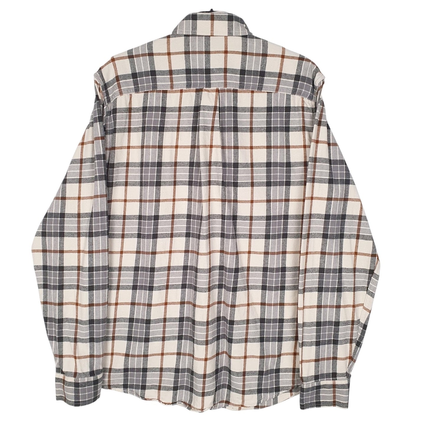 Mens Grey Eddie Bauer Flannel  Shirt