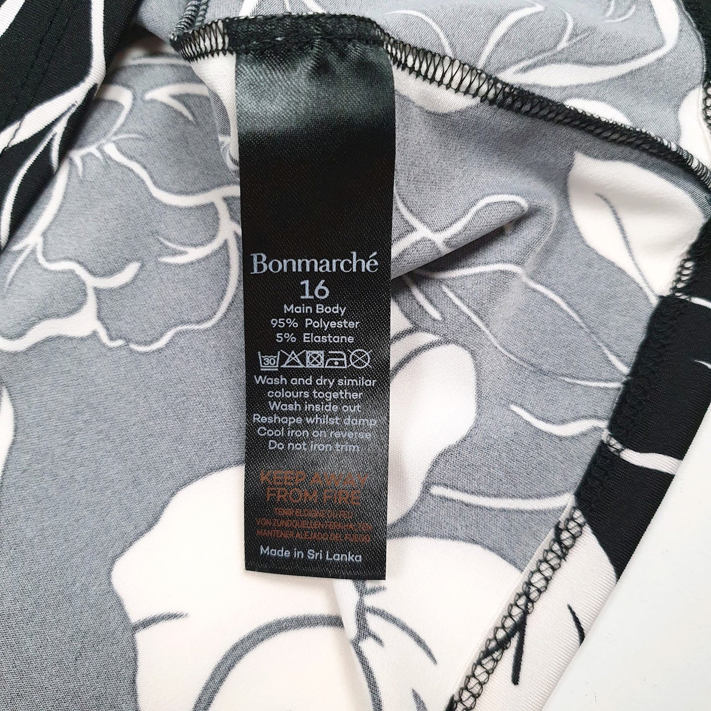 Womens Black Bonmarche Floral Blouse  T Shirt