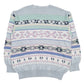 Mens Blue South Coast Crazy Knitwear Crewneck Jumper