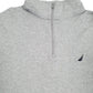 Mens Grey Nautica Lightweight Quarter Zip Jumper