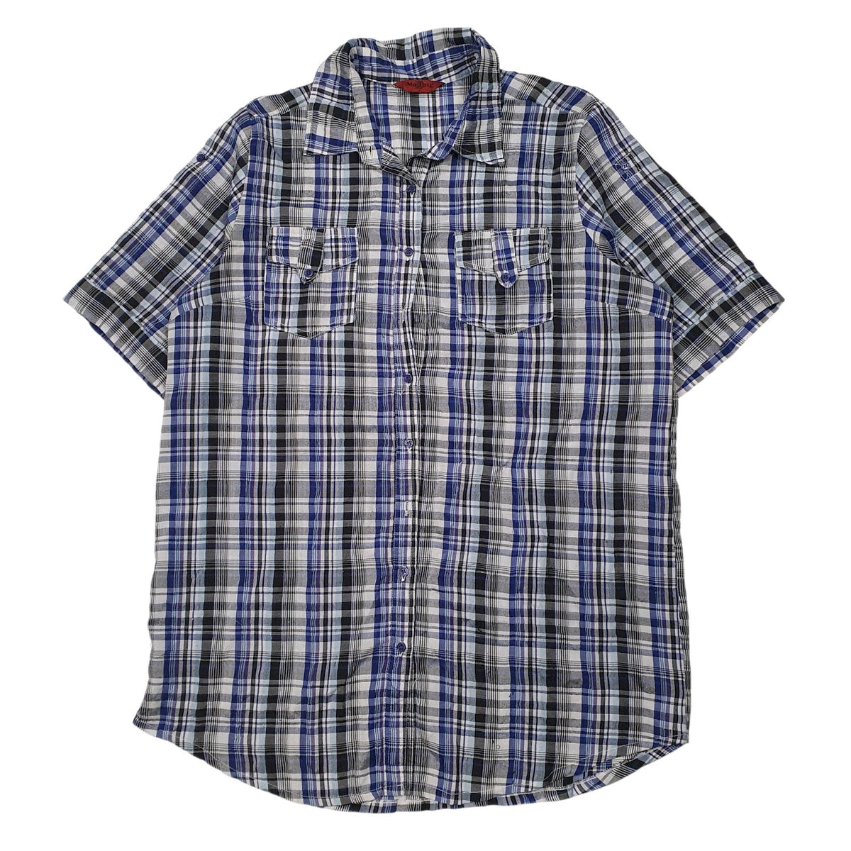 Mens Grey Moding  Short Sleeve Shirt