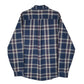 Mens Blue Eddie Bauer Flannel  Shirt