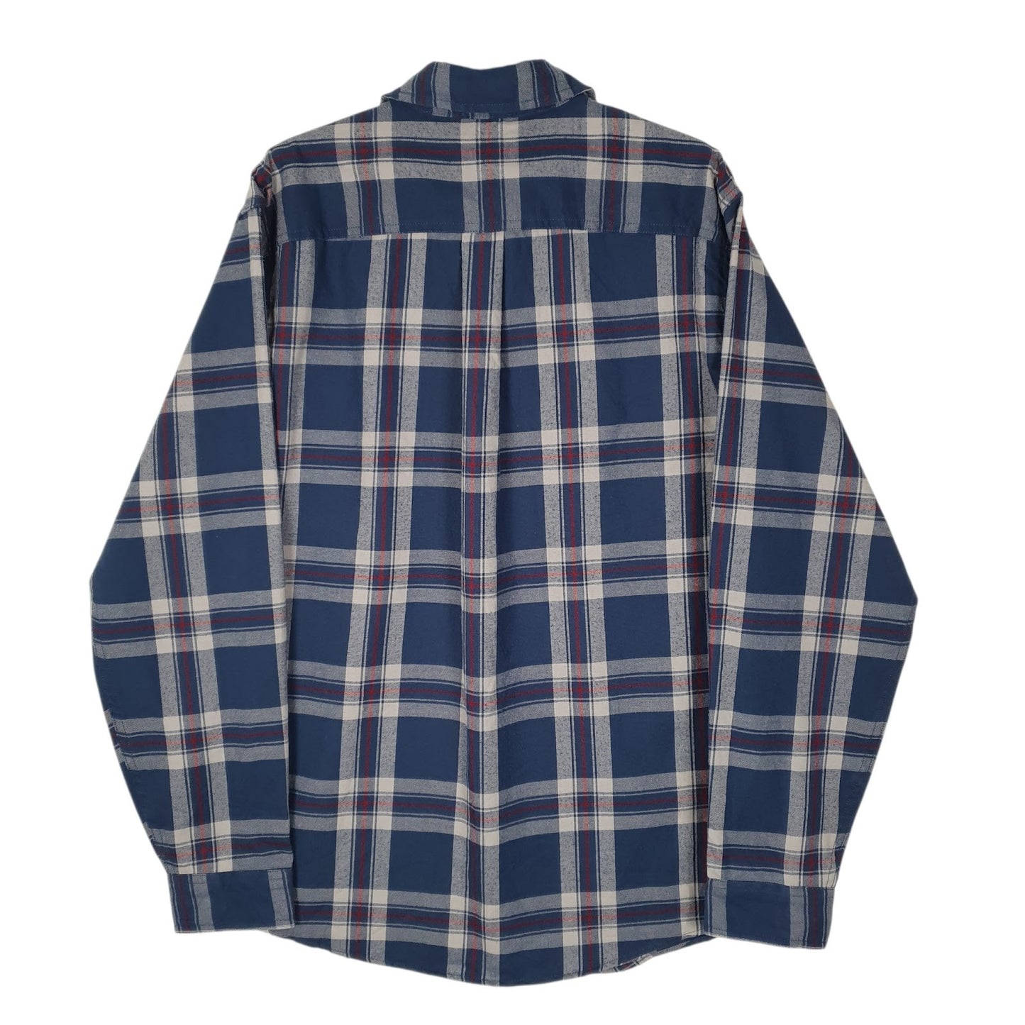 Mens Blue Eddie Bauer Flannel  Shirt