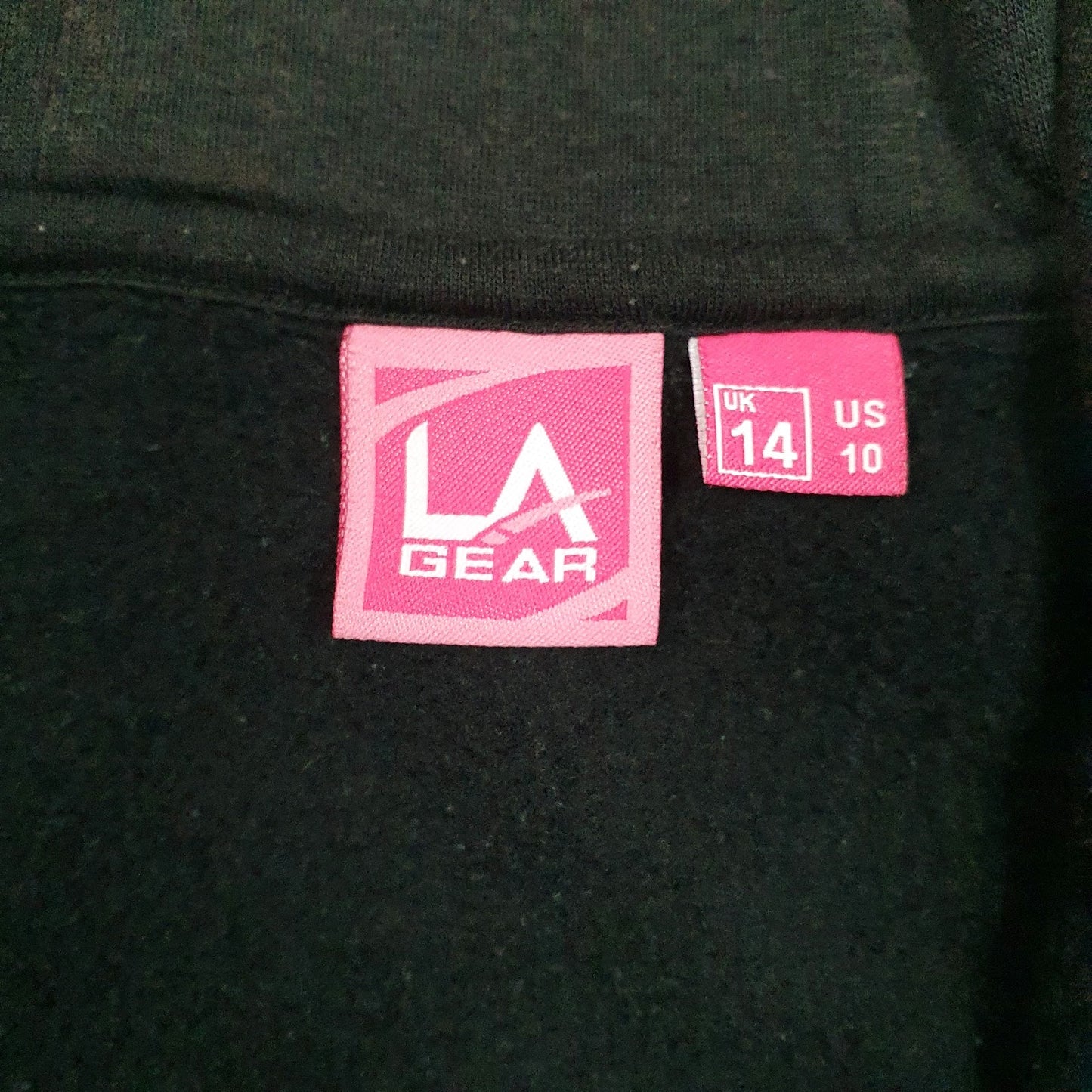 Womens Black LA Gear  Full Zip Jumper