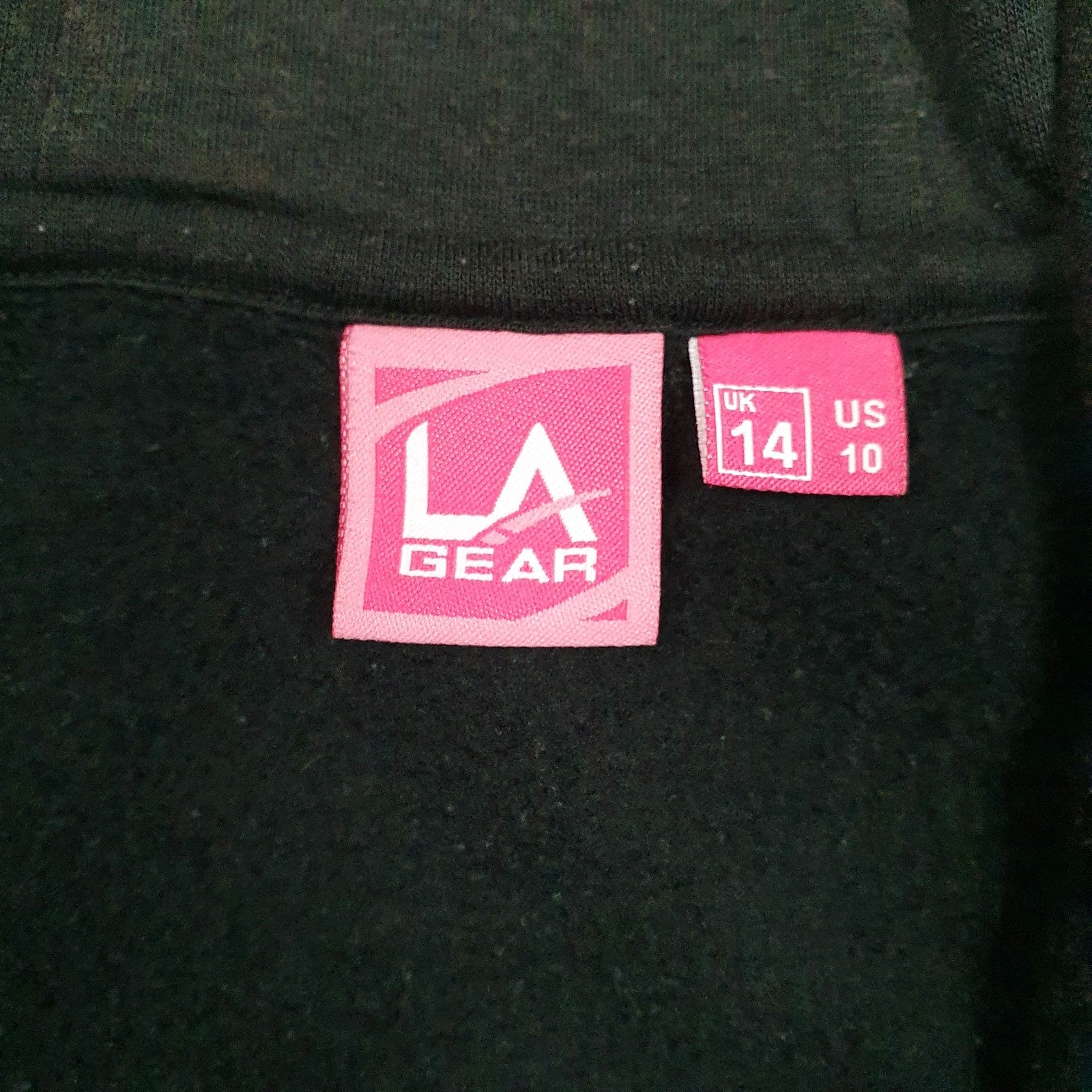 Womens Black LA Gear  Full Zip Jumper