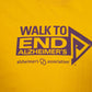 Mens Yellow Fruit Of The Loom Alzheimer's Association  T Shirt