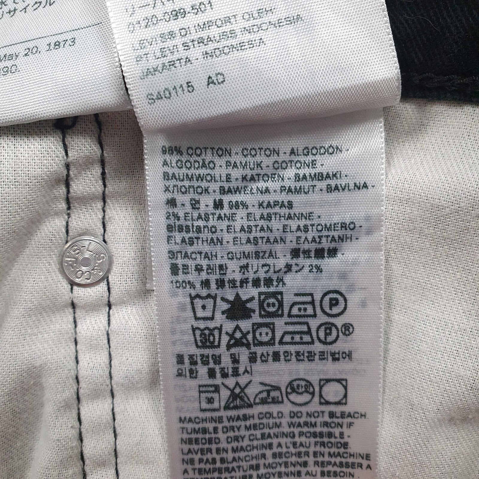Mens Black Levis   Jeans