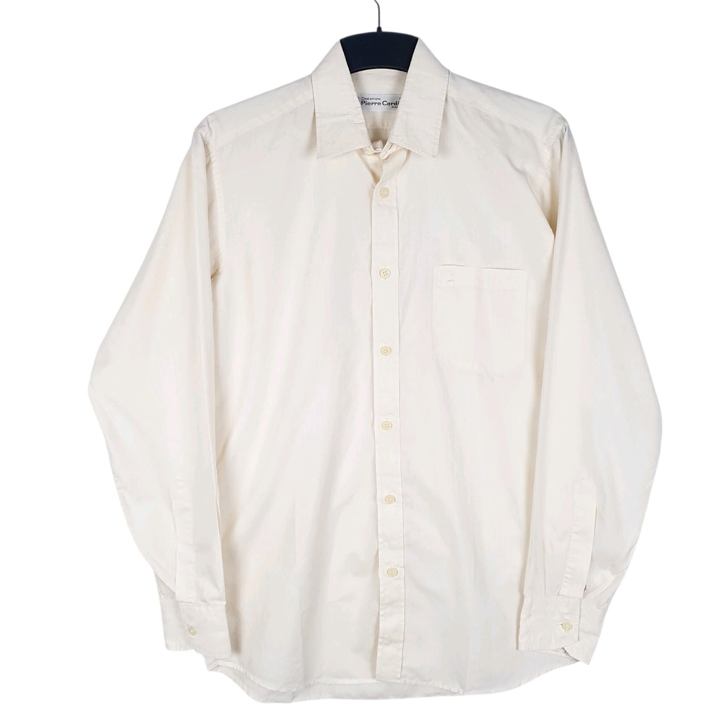 Mens Cream Pierre Cardin  Long Sleeve Shirt