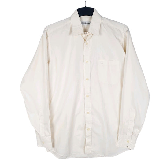 Mens Cream Pierre Cardin  Long Sleeve Shirt