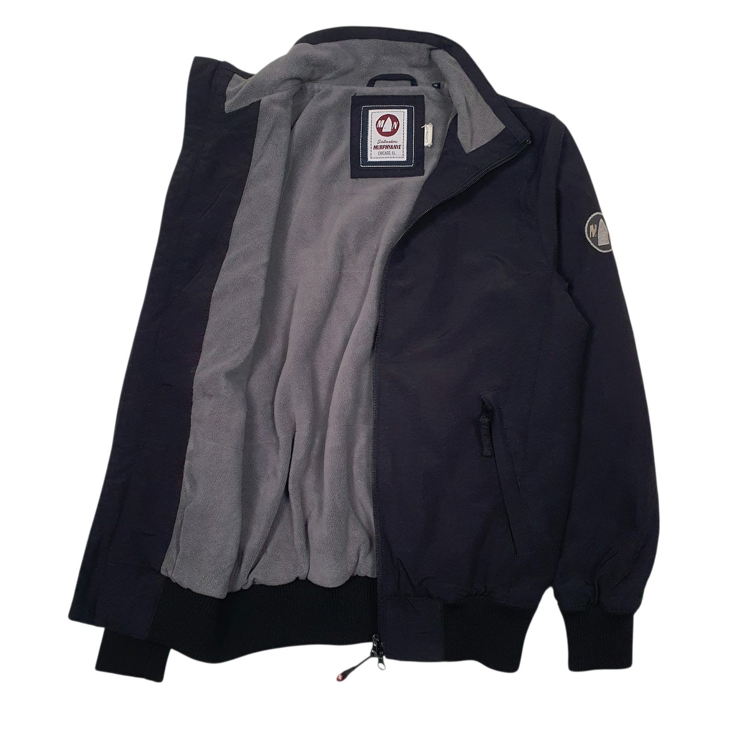 Mens Black Murphy & NYE Fleece Lined  Coat