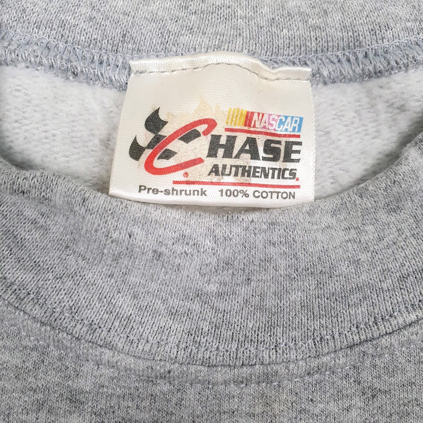 Mens Grey Chase Authentics Nascar Crewneck Jumper