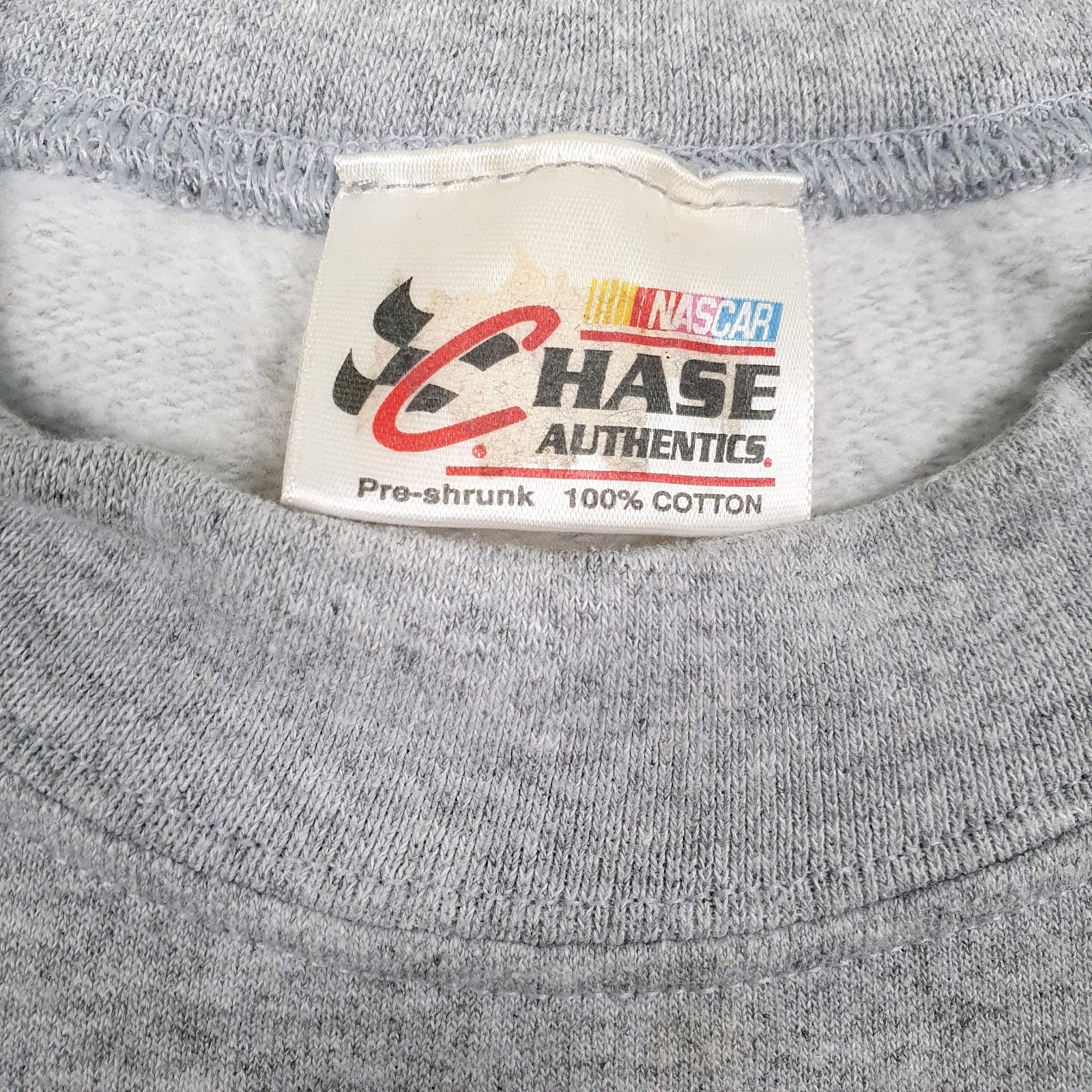 Mens Grey Chase Authentics Nascar Crewneck Jumper