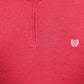 Mens Red Chaps  Quarter Zip Jumper