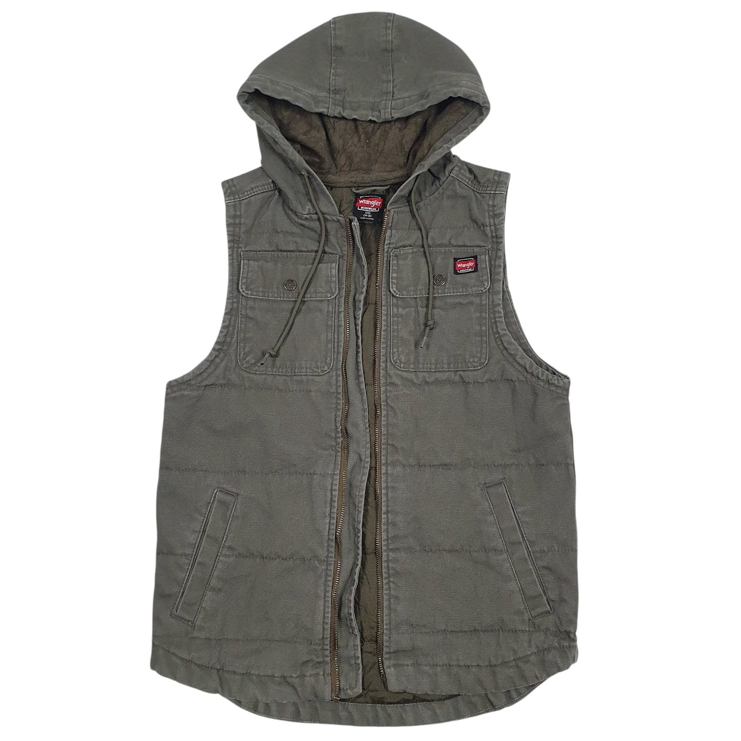 Mens Green Wrangler Workwear  Coat