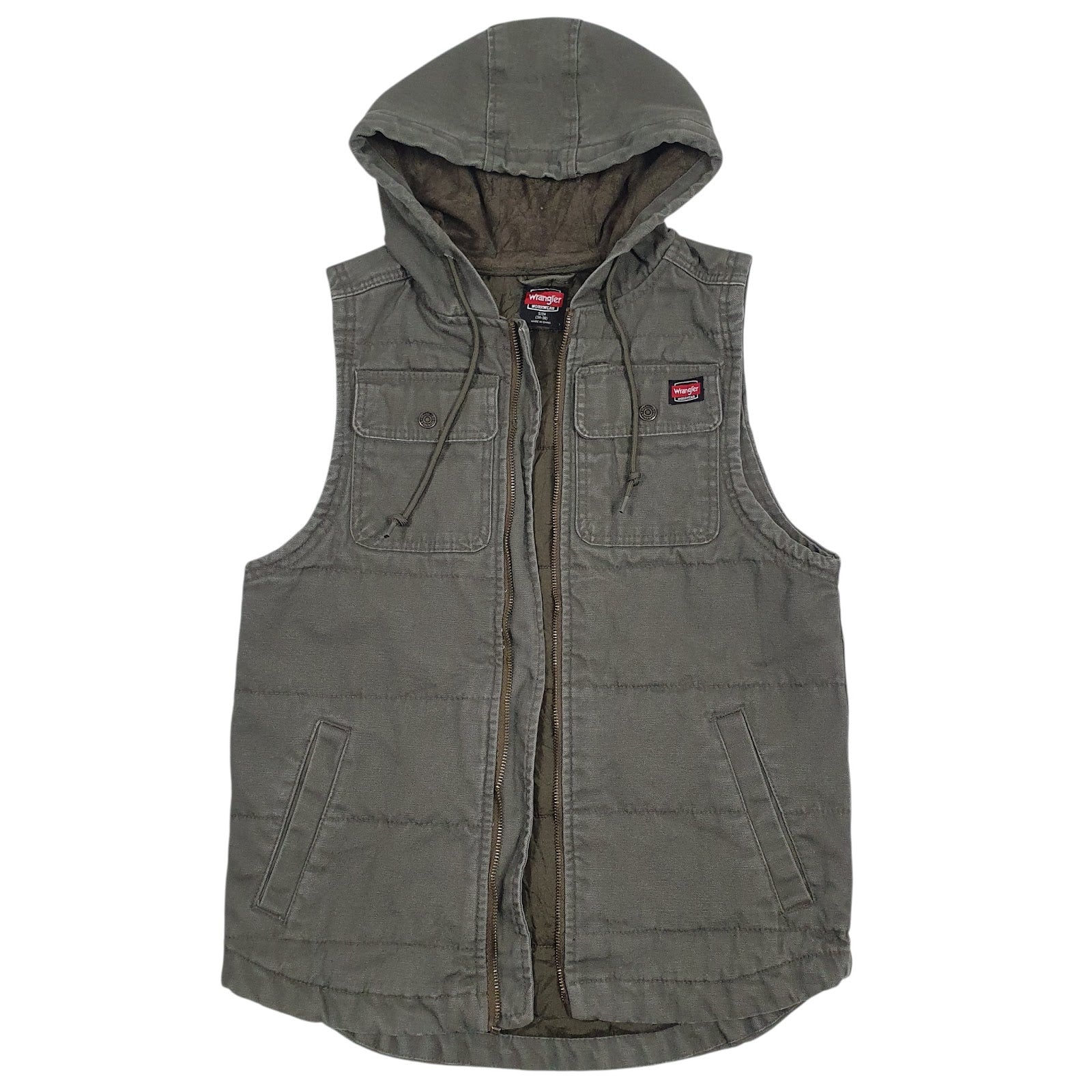 Mens Green Wrangler Workwear  Coat