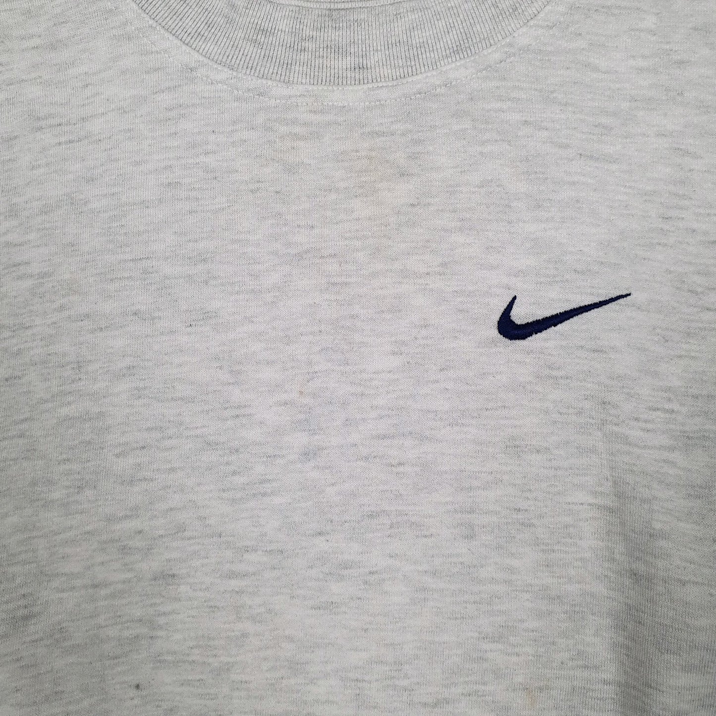 Mens Grey Nike Vintage 90s Crewneck Jumper