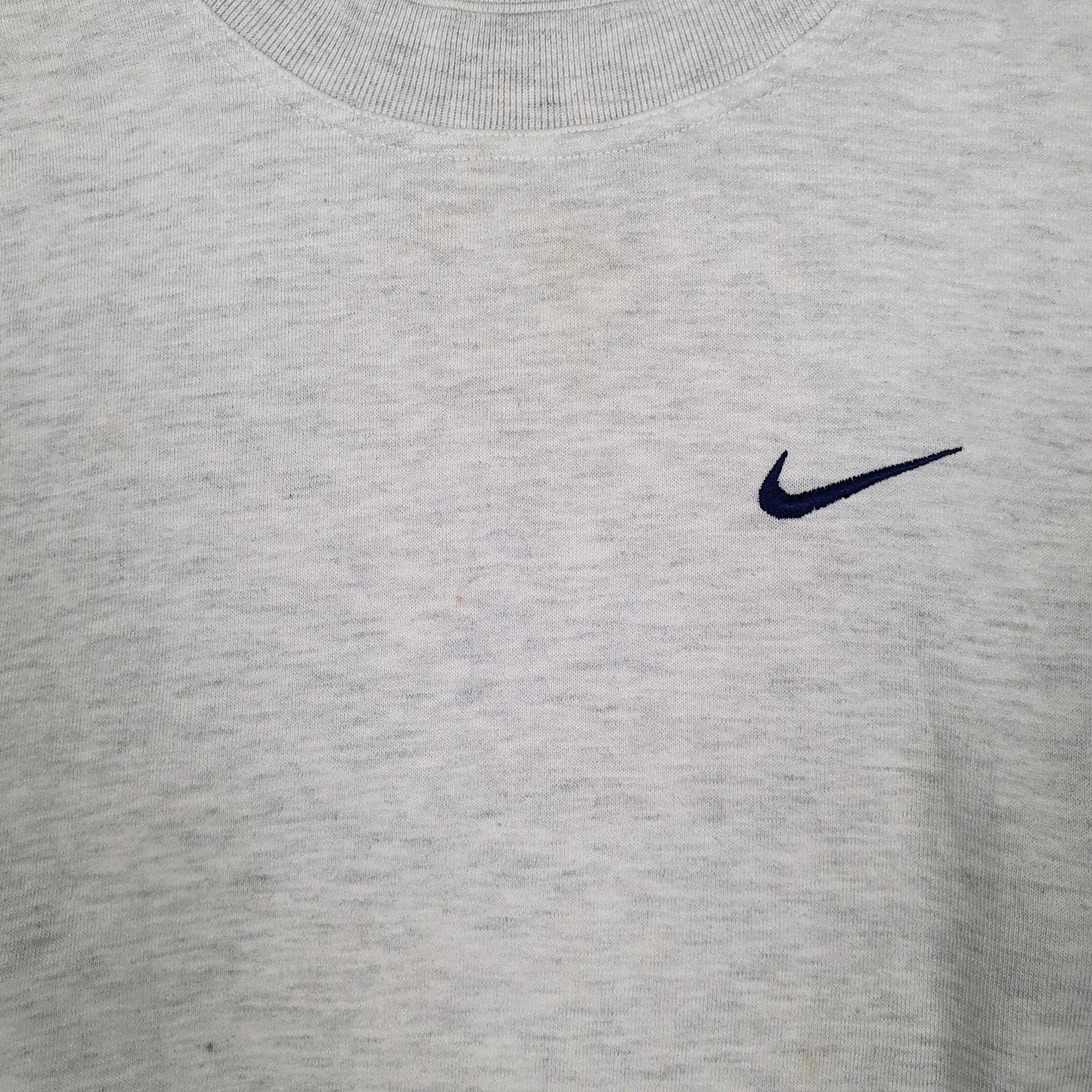 Mens Grey Nike Vintage 90s Crewneck Jumper