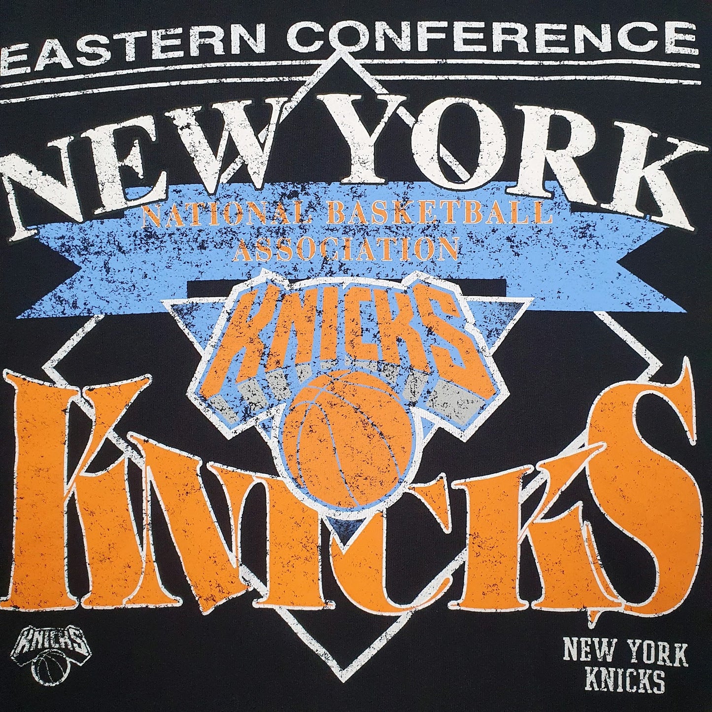 Mens Black NBA New York Knicks Basketball  T Shirt