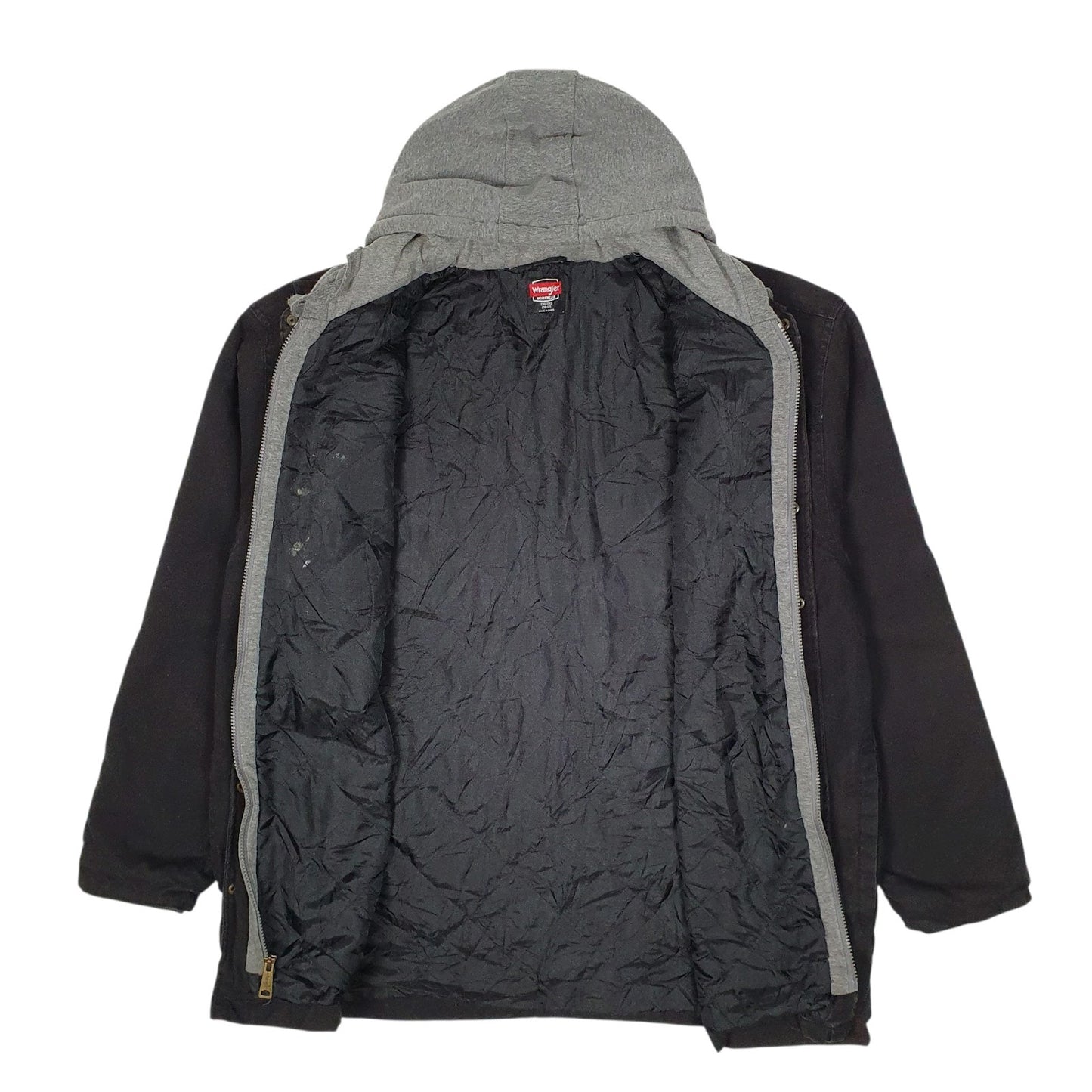 Mens Black Wrangler Chore Hoodie  Coat
